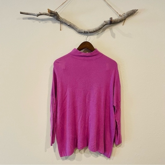 Lou & Grey Purple Mock Neck Tunic Sweater - Picture 2 of 7
